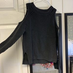 Cold shoulder sweater